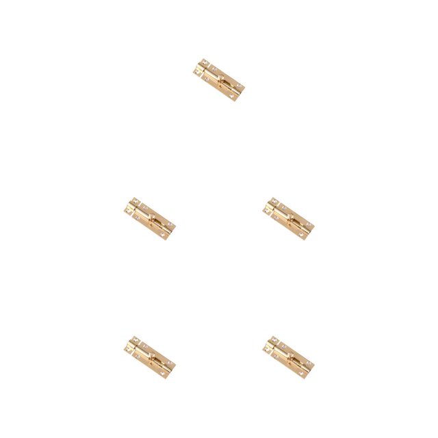 Scienceny Pernos de puerta Estilo deslizante Juego de tornillos de bloqueo de pestillo Cobertizo Puerta de casa Muebles Bisagras de seguridad Accesorios Type2 NO2 Scienceny CBP393004
