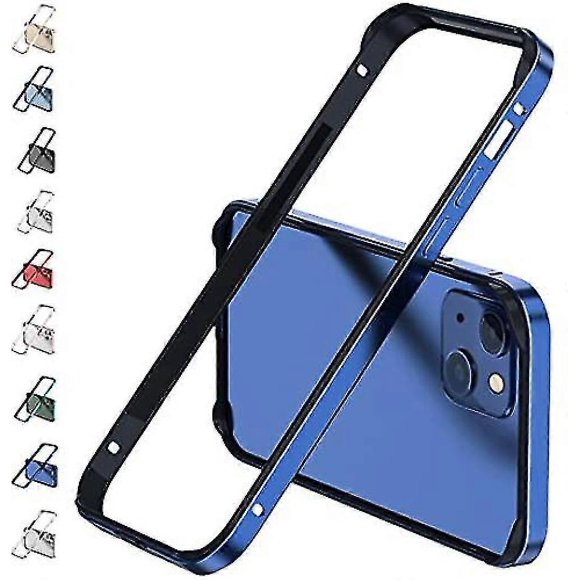 Aluminum Frame Metal Bumper Frame Case Compatible Iphone 14 Pro Max/14 Pro/14 Plus With Raised Edge Protection iPhone 14 Pro Blue