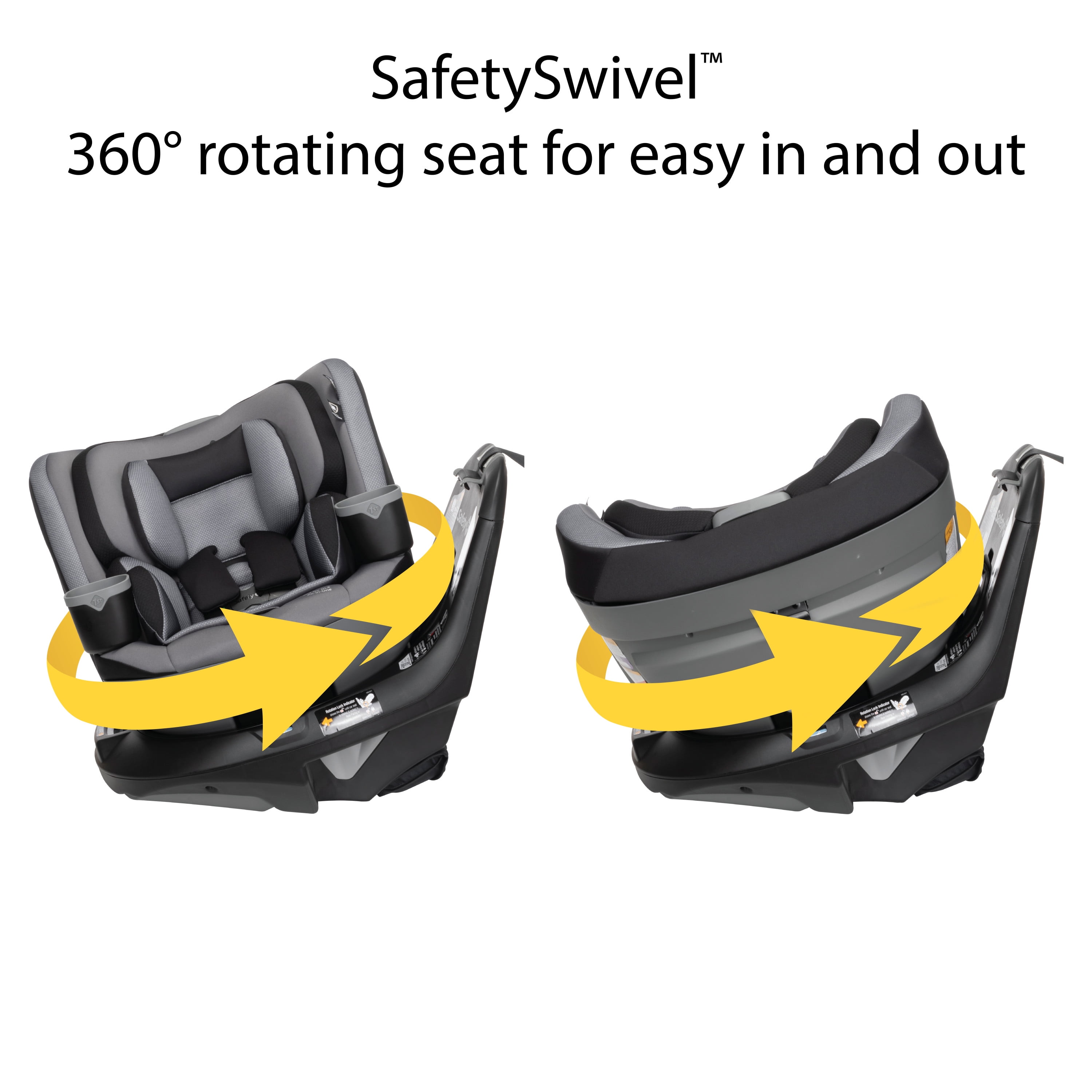 Safety 1ˢᵗ Turn and Go 360 DLX Rotating All-in-One Convertible  Car Seat, High Street