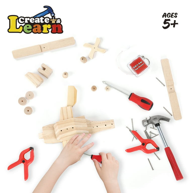 Create & Learn Kids DIY First Responder Building Kit Real Tools & Vest