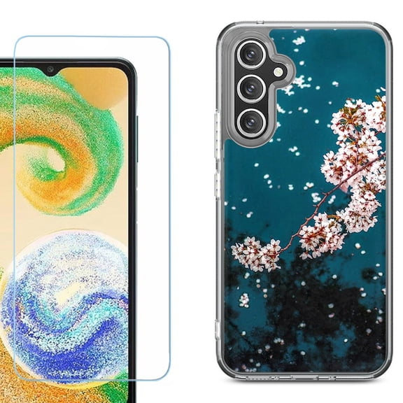 Phone Case for Samsung Galaxy A17 5G, with Screen Protector, by OneToughShield - Night Blossom
