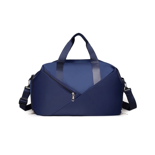 Eigraketly Bolsa de deporte para mujer, bolsa de viaje multifunción para zapatos, tableta de maquillaje, bolsos de hombro ajustables, bolso de mano de gran Mochilas de mochilero Azul oscuro Eigraketly OD032128-01B