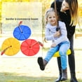 thumbnail image 3 of Maoww Disc Swing Seat Yard Tree Hanging Rope Swings Plastic Platforms Outdoor Playground Playing Pushing Toy Kids Children Blue, 3 of 6