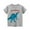 Floral Gray, variant on YTDSCS Toddler Boys Cotton Short Sleeve T-Shirt Baby Dinosaur Print Graphic Tees Summer Crewneck Bottoming Shirt for Kids 1- 9 Years