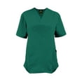 thumbnail image 3 of M&M SCRUBS Women Scrub Set V-Neck Medical Scrub Tops and Drawstring Pants - Pack of 2 Set (True Hunter Green, Small), 3 of 7