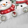 thumbnail image 4 of jejeloiu Cartoon Christmas Snowman Curtains and Drapes,Red Xmas Berry Black Out Curtains,Happy New Year Curtains Pack of 2 (52x63 Each) For Girl Boys Kids,Super Cozy Room Decor, 4 of 6