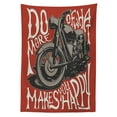 thumbnail image 3 of Ambesonne Motorcycle Tablecloth Rectangular Table Cover, Uplifting Words, 60"x84", Red Warm Taupe and White, 3 of 4