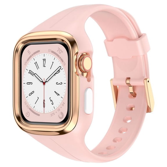 xixishop Compatible for Crystal Clear Apple Watch Bands, 49mm 46mm 45mm 44mm 42mm 41mm 40mm 38mm Bumper Case for Men Women Jelly Sport Cover Strap for iWatch Ultra 3 2 Series 11 10 9 8 7 SE 6 5 4 3