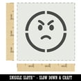thumbnail image 2 of Angry Mad Face Emoticon DIY Cookie Wall Craft Stencil - 3.5 Inch, 2 of 5