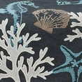 thumbnail image 4 of Fennco Styles Coastal Collection Sea Life Embroidered Table Runner 16 x 70 Inch - Navy Blue Table Cover for Everyday Use, Family Gathering, Banquets and Special Occasion, 4 of 4