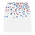 thumbnail image 3 of LevmjiaWomen's High Waisted 5th of July Shorts Patriotic Print Tummy Control Athletic Running Yoga Shorts with Pocket, 3 of 5