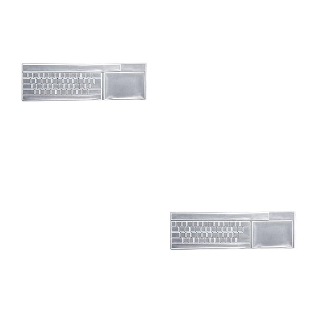 Transemion Universal Keyboard Cover Silicone Desktop Computer Keyboard Film 108 keys Laptop Keyboard Cover Skin 2Set