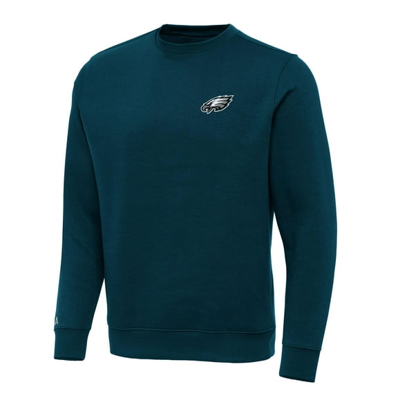 Men's Antigua Teal Philadelphia Eagles Victory Pullover Sweatshirt