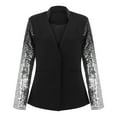 thumbnail image 1 of Vedolay Coat for Women Women's Plus Size Casual Long Sleeve Open Front Cardigan Work Office Blazer Jacket,Black 3XL, 1 of 5