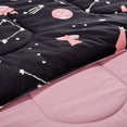 thumbnail image 6 of Sleep Zone Kids Twin Bedding Comforter Set - 5 Pieces Super Cute & Soft Bedding Sets & Collections with Comforter, Sheet, Pillowcase & Sham - Fade Resistant Easy Care (Pink Galaxy), 6 of 7