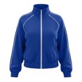 thumbnail image 4 of Tqcoqu Women's Stand Collar Full Zip Workout Track Jackets, Lightweight Long Sleeve Sweatshirts,2026 Trendy Fall Coat with Pockets, 4 of 9