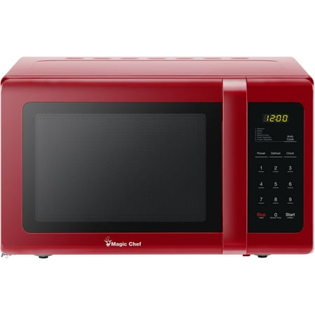 Magic Chef 0 9 Cu Ft 900w Countertop Microwave Oven In Red