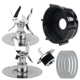 thumbnail image 5 of 2 Pieza 4902-003 Fondo de Tarro de Licuadora para Licuadoras Oster Y Osterizer, (Negro), 5 of 5