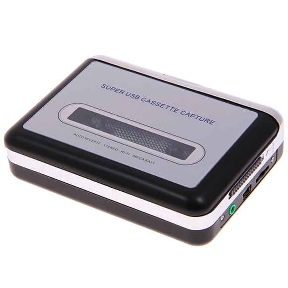 Reproductor de casete USB Convertidor de casete a MP3 Captura Reproductor de música de audio Mega Bass Methold PJ7947-00
