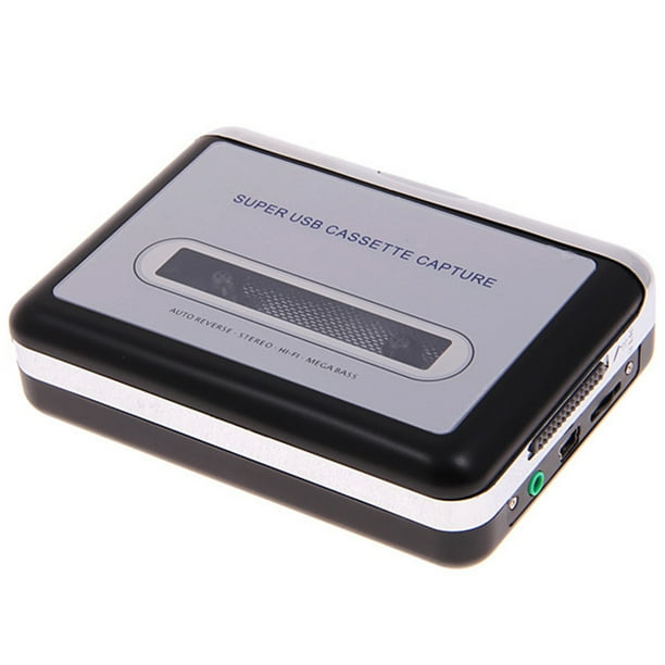 Reproductor de casete USB Convertidor de casete a MP3 Captura Reproductor de música de audio Mega Bass Sweethay PJ7947-00