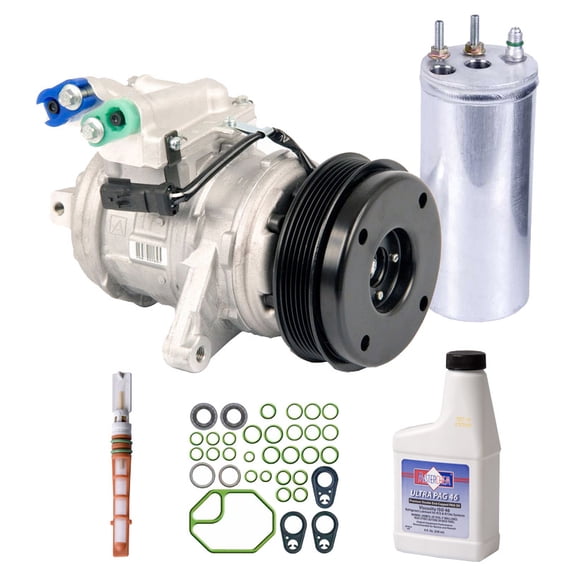 OEM AC Compressor w/ A/C Repair Kit For Jeep Wrangler TJ 4.0L 2000 2001 2002 2003 2004 2005 2006 - BuyAutoParts