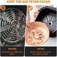 thumbnail image 2 of Disposable air fryer paper liner-170 PCS non-stick parchment is suitable for air fryer, air fryer paper liner and air fryer parchment liner ( 6.3 inches)., 2 of 6