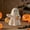 white B, variant on Usmixi Handmade Ghost Coffee Pumpkin Night Light Halloween Cute LED Spooky Ghost Statue Lamp Decorations Holiday Resin Mini Gothic Light Up Desktop Ornaments