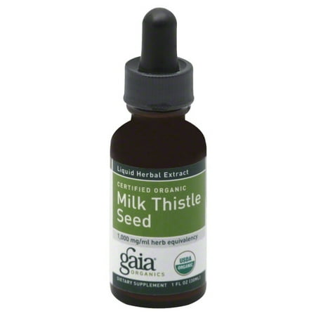 Gaia Herbs Gaia Organics Milk Thistle Seed, 1 oz (Best Organic Milk Thistle)