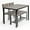 Grey, variant on Giantex Dining Table Set for 4, Kitchen Table with 1 Bench and 2 Chairs, Modern Functional Desk Set for Bedroom Study Room, Brown