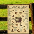 thumbnail image 4 of Tin Metal Signs Kitchen Witchery Poster Abc's of Kitchen Witch Poster Smudge Sticks Witches Poster Witches Magic Knowledge Poster Witch Knowledge Poster 12X16 inch-Tin Painting, 4 of 14