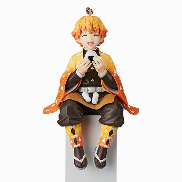 Anime Demon Slayer PVC figura de acción Nezuko Tanjirou Shinobu Zenitsu Hashibira Inosuke comer bolas de arroz Kimetsu No Yaiba muñeca juguetes