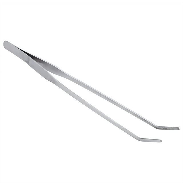 Pinzas de Acero Inoxidable Zhivalor 27cm Curva para Acuario Planta Larga Tanque de Peces