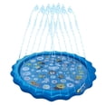 thumbnail image 1 of 67in Sprinkler for Kids Outdoor Wading Splash Swimming Mat Pool Pad Inflatable Water Toys for Learning with Animals Alphabet, 1 of 8