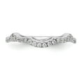 thumbnail image 4 of Solid 14k White Gold Engagement Lab Grown Diamond Wedding Band Ring Size 7.5 (.36 cttw.), 4 of 6
