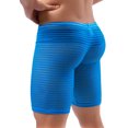 thumbnail image 3 of WILLBEST Pantalones Cortos Casuales A Rayas para Hombre, Transpirables, Sexys, de Tres Piezas, Deportivos, Elásticos, 3 of 5