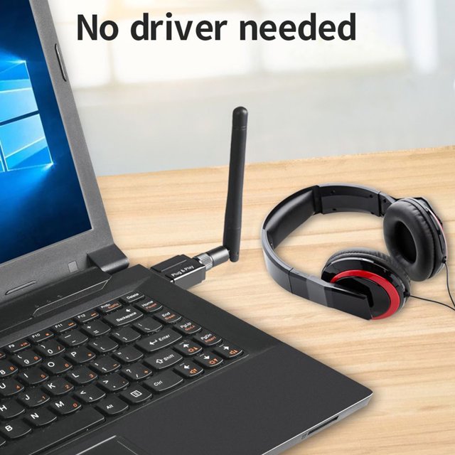 Adaptador Usb Adaptador USB Adaptador inalámbrico de largo alcance de 100 m Compatible con Bluetooth para altavoz de PC