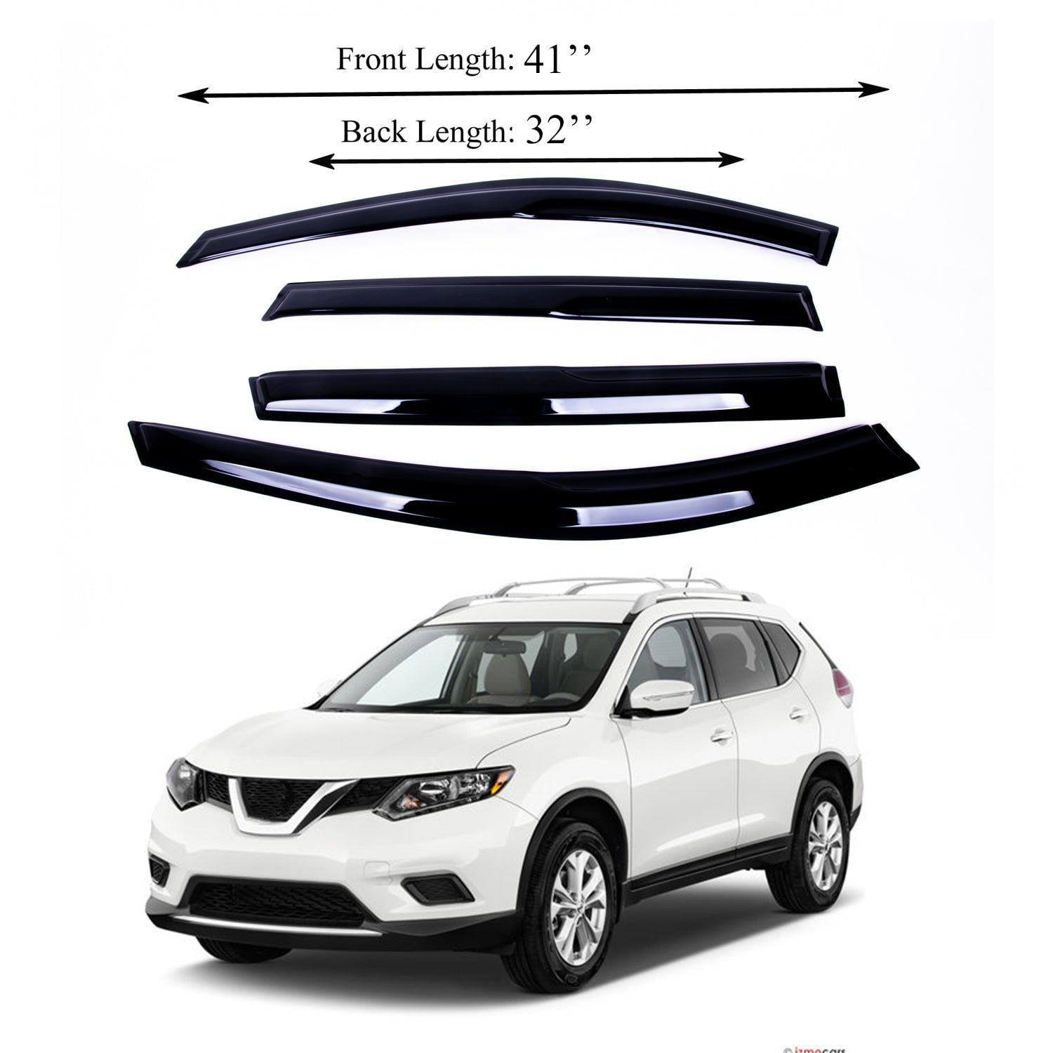 Fits for Nissan Rogue 20142020 Side Window Visor Sun Rain Deflector