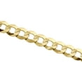 thumbnail image 4 of Genuine 14K Yellow Gold 9.50mm Solid Plain Curb Cuban Link Bracelet 8 Inch, 4 of 7
