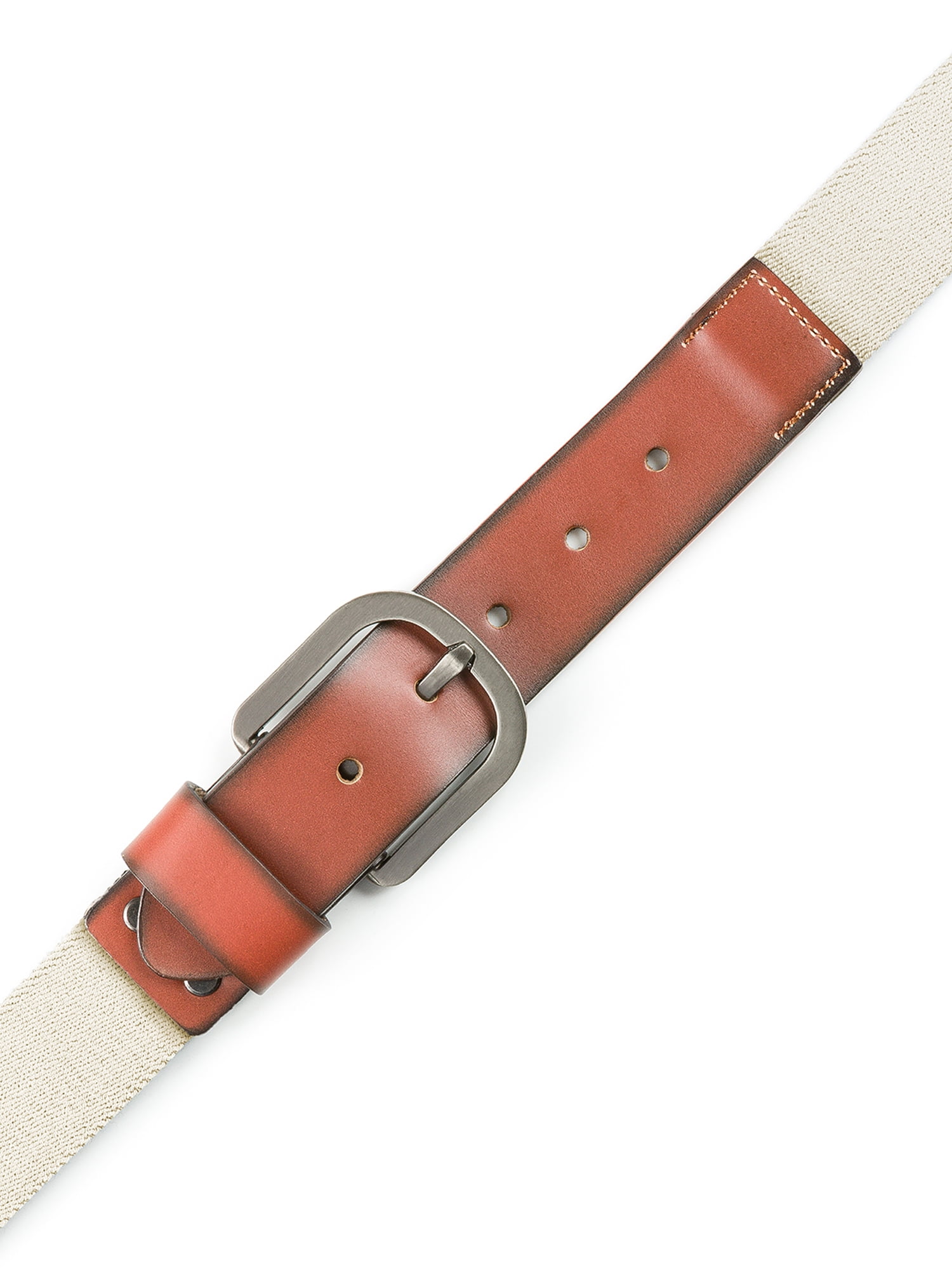 Adjustable Stretch Strap by Marino Ave Men’s Elastic Belt Leather Front 