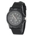 thumbnail image 3 of Reloj de pulsera analógico electrónico, correa de nailon redonda, reloj de pulsera militar (negro), 3 of 8