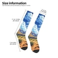 thumbnail image 2 of Rateoe Western Desert Cactus Pattern Women’s Knee High Crew Socks,Trouser Socks Comfortable, Breathable, Moisture-Wicking and Soft, 2 of 6