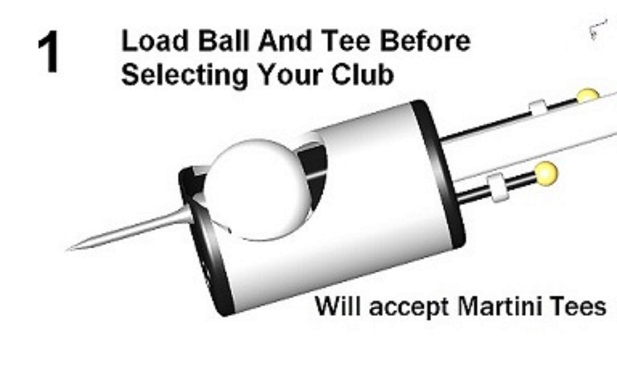 Tee Pal Pro Golf Ball Teeing Device W/2 Magnetic Tee Height Probes For Seniors With Bending Issues