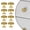 Brass, variant on Lumi Home Furnishings Cabinet Knob Classic Antique Nickel 2-Pack