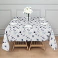 thumbnail image 3 of Pioneer Flower Floral Print Pattern Square Tablecloth, Waterproof Wipeable Spillproof Washable Table Cover for Home Kitchen Party Decor, 42"x42", 3 of 6
