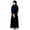 Dark Blue, variant on Mercatoo Muslim Dress for Girls Abaya with Hijab Toddler Islami𝐜 Prayer Clothes Kaftan Robe for Girls Maxi Dresses Ramadan Eid