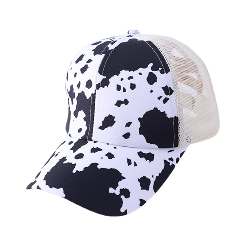 SUNRI Women's Cow Print Mesh Baseball Cap with Ghana Ubuy