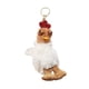 thumbnail image 5 of Llavero con forma de animal, colgante suave y creativo, adorno para llaves. Cafe Blanco, 5 of 9