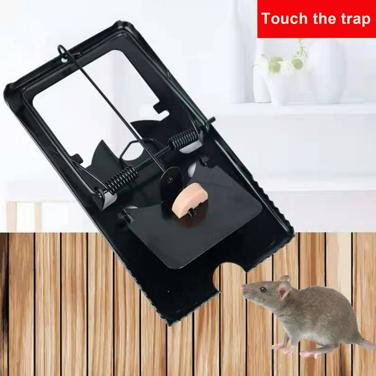 4 Pcs Mouse Traps For Indoor / Outdoor - Easy Setup & Reusable Mice Catcher  With Spring, Remove Unwanted Vermin From Home