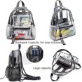 thumbnail image 5 of Mochila transparente impermeable Mochila escolar transparente Bolsas de viaje Mochila de plástico Mochila para niños-negro, 5 of 5