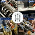 thumbnail image 6 of 4Pcs 6.35mm to 6mm Aluminum Alloy Shaft Coupling L25xD19 Flexible Coupler Beam Stepper Motor Joint Connector Silver, 6 of 6